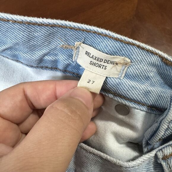 Madewell Relaxed Denim Shorts Women’s Size Sz 27 Blue Wash - Picture 6 of 13